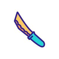 Knife icon vector. Isolated contour symbol illustration vector