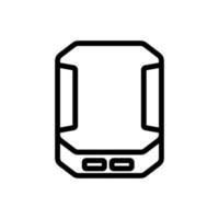 shockproof protective portable charging icon vector outline illustration