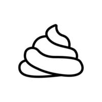 a big pile of shit icon vector outline illustration