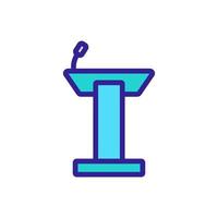 lead stand icon vector outline illustration