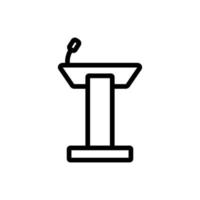 lead stand icon vector outline illustration