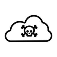 poisonous substances icon vector. Isolated contour symbol illustration vector