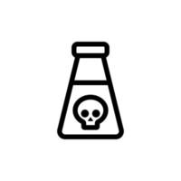 study of the pollution icon vector. Isolated contour symbol illustration vector