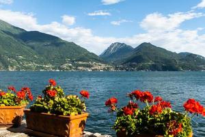 View over lake Como from Santa Maria Rezzonico photo