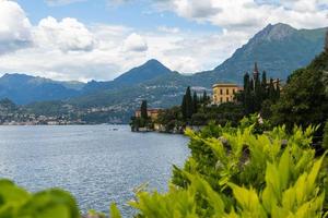 View over Menaggio and lake Como Italy photo