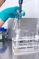 Person working in a medical lab photo