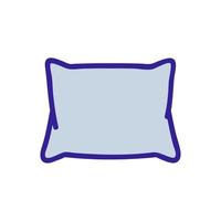 ilustración de contorno de vector de icono de almohada derribado