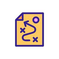 strategy to bypass the icon vector's priats. Isolated contour symbol illustration vector