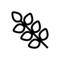 vector de icono de flor. ilustración de símbolo de contorno aislado