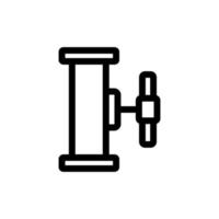 Plumbing pipe icon vector. Isolated contour symbol illustration vector