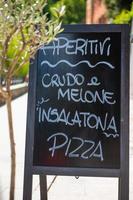 Cafe sign Lenno Lake Como photo
