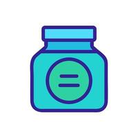 pickled jar of jam icon vector outline illustration