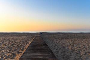 Cullera beach sunrise photo