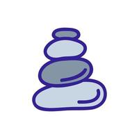 stack of stones icon vector outline illustration