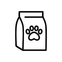 pet litter Icon vector. Isolated contour symbol illustration vector