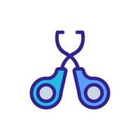 grooming scissors icon vector outline illustration