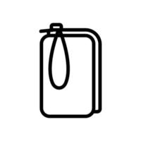 phone case pouch icon vector outline illustration