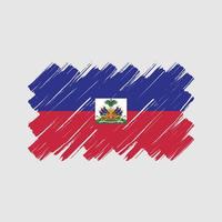 Haiti Flag Brush Strokes. National Flag vector