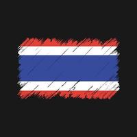 Thailand Flag Brush Strokes. National Flag vector