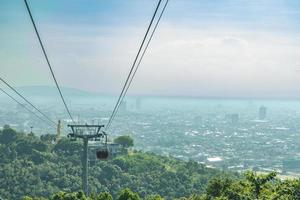 City view of Hat yai with enjoying moment in Hat yai Municipal Park, Songkhla, Thailand photo