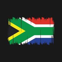 South Africa Flag Brush. National Flag vector