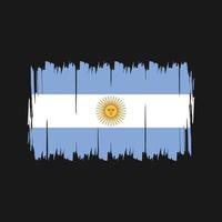 pincel de bandera argentina. bandera nacional vector