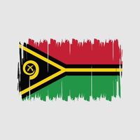 pincel de bandera de vanuatu. bandera nacional vector