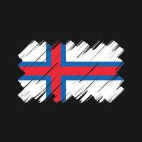 Faroe Islands Flag Brush Strokes. National Flag vector