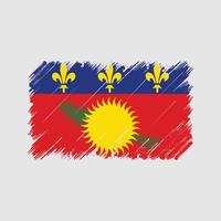 Guadeloupe Flag Brush Strokes. National Flag vector