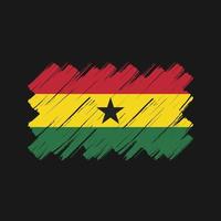 Ghana Flag Brush Strokes. National Flag vector