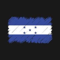 trazos de pincel de la bandera de honduras. bandera nacional vector