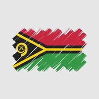 Vanuatu Flag Brush Strokes. National Flag vector