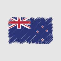 New Zealand Flag Brush Strokes. National Flag vector