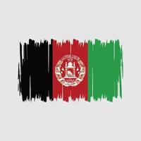pincel de bandera de afganistán. bandera nacional vector