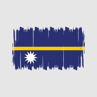 Nauru Flag Brush. National Flag vector