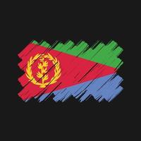 Eritrea Flag Brush Strokes. National Flag vector