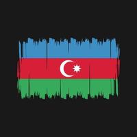 Azerbaijan Flag Brush. National Flag vector