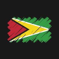 Guyana Flag Brush Strokes. National Flag vector