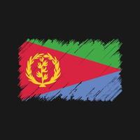 Eritrea Flag Brush Strokes. National Flag vector