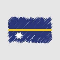 Nauru Flag Brush Strokes. National Flag vector