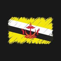 Brunei Flag Brush Strokes. National Flag vector