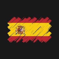 cepillo de bandera de españa. bandera nacional vector