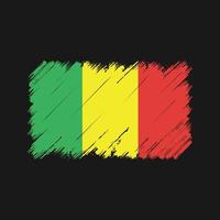 Mali Flag Brush Strokes. National Flag vector