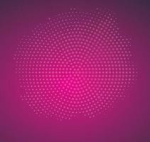 Vintage Abstract Radial Halftone on Purple Background. vector