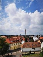 Beautiful skyline of Eger photographed from the castle photo