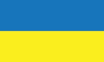 eps10 blue and yellow vector Ukraine flag icon. Ukrainian national flag symbol in a simple flat trendy modern style for your website design, logo, pictogram, UI, and mobile application