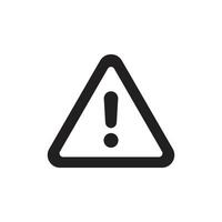 eps10 black vector danger notice or risk icon isolated on white background. danger alert symbol in a simple flat trendy modern style for your website design, logo, pictogram, and mobile application