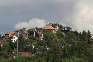 The budafok mountaintop with overcast skies photo