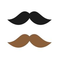 Mustache isolated on white background vector