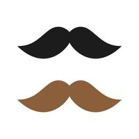 Mustache isolated on white background vector